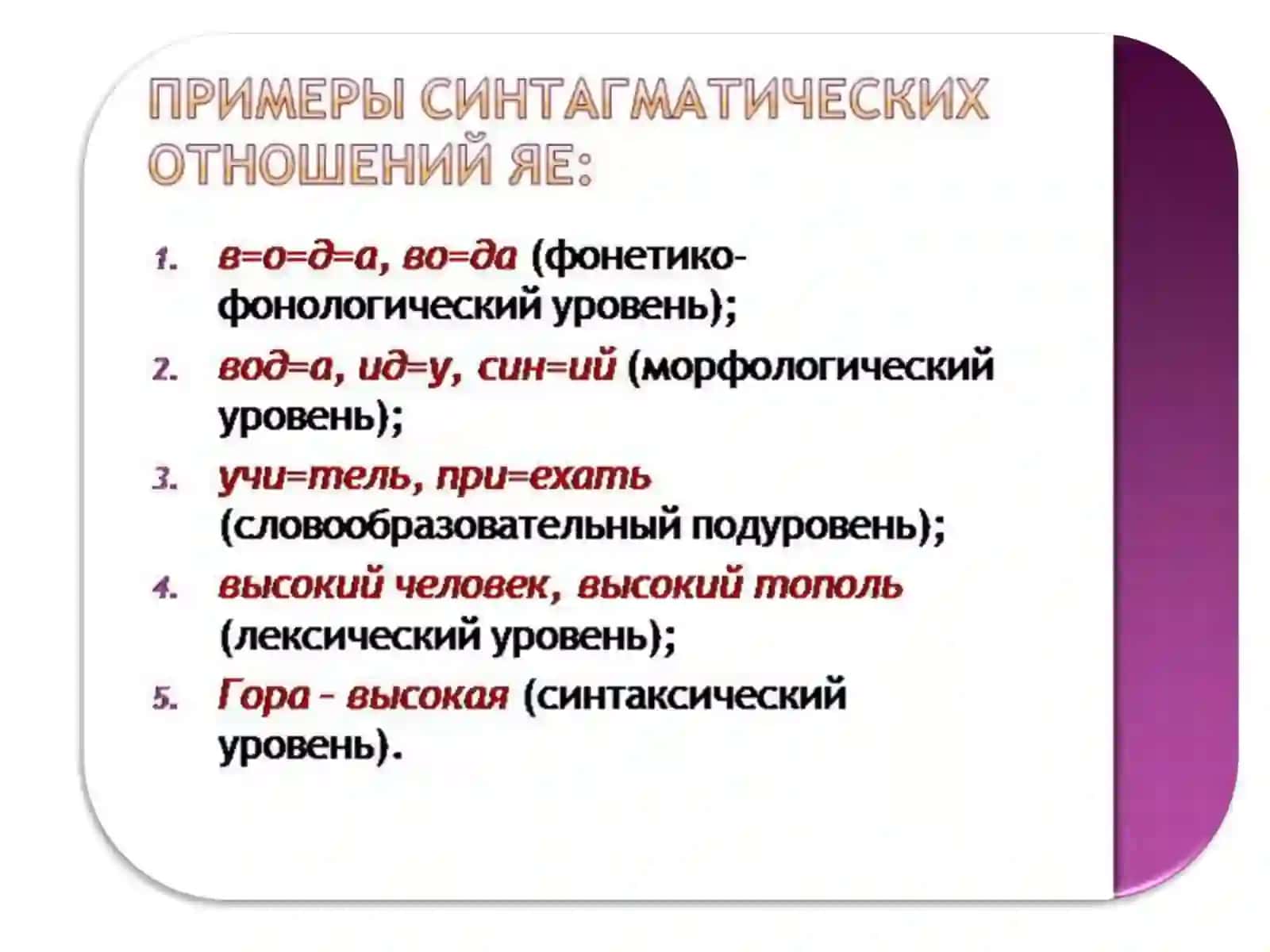 Синтагматика и парадигматика фонетических единиц. Звуки речи в речевом потоке. Понятие фонетической позиции. Сильные и слабые позиции звуков 4