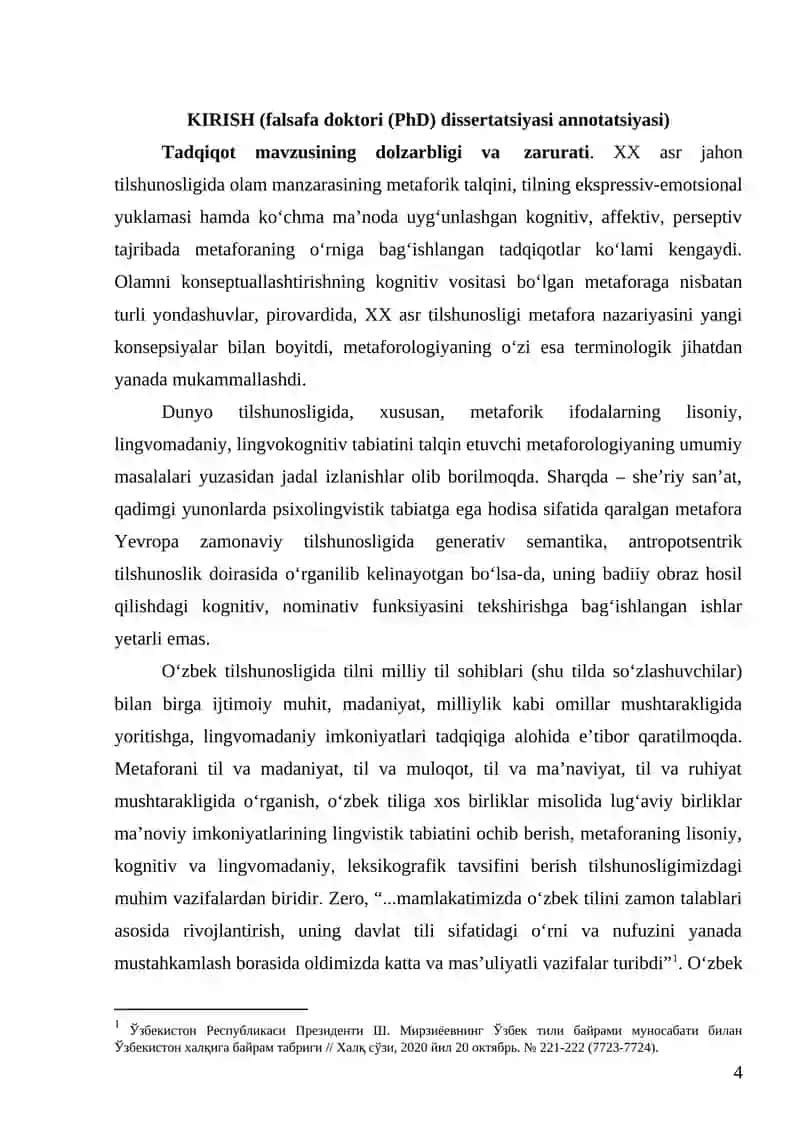 NASRIY NUTQDA METAFORALARNING LINGVOKOGNITIV, LINGVOMADANIY XUSUSIYATLARI 4
