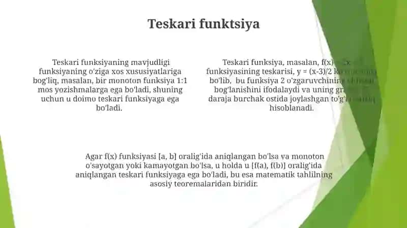 Funksiya tushunchasi.Funksiyaning berilish usullari 4