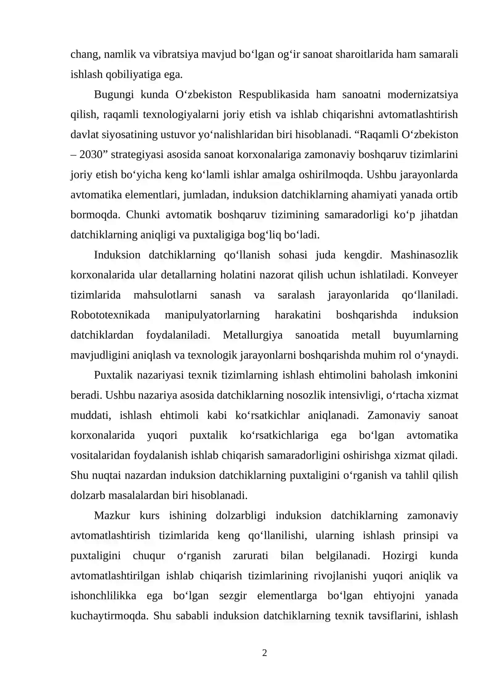 Induksion datchiklarni hisoblash va puxtaligini aniqlash 4