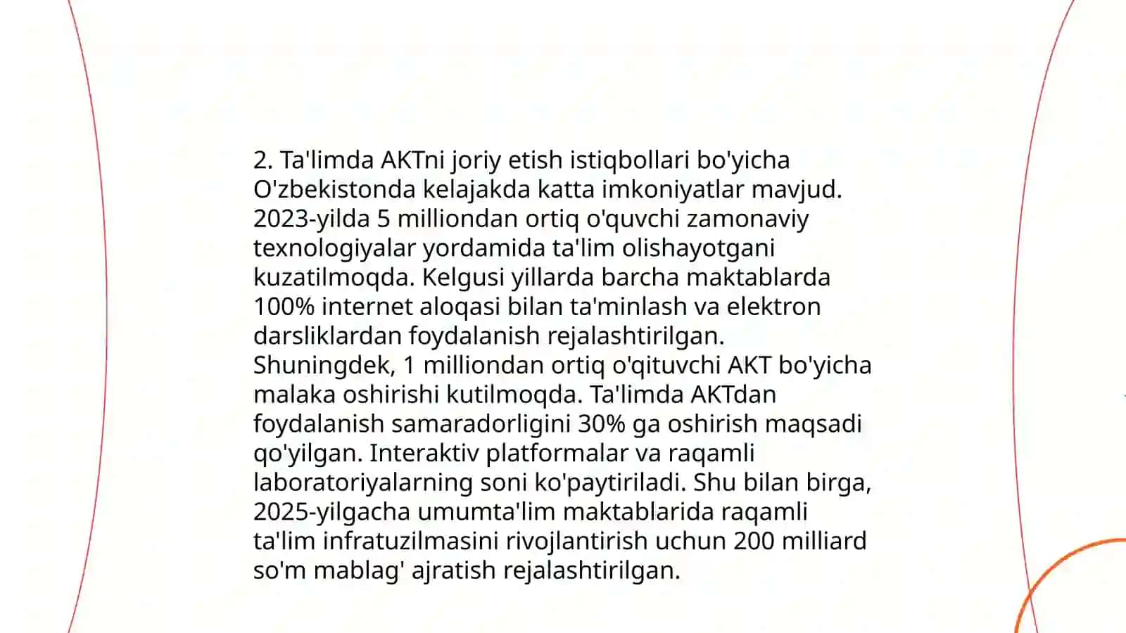 Ijtimoiy sohada AKTning rivojlanish istiqbollari va asosiy vazifalari 4