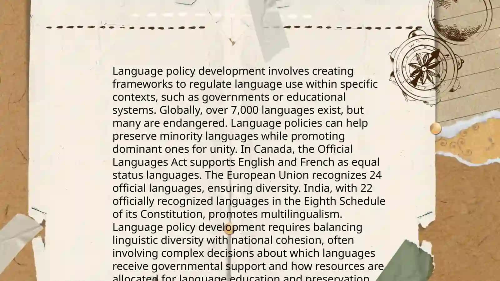A linguist's role in language planning 4