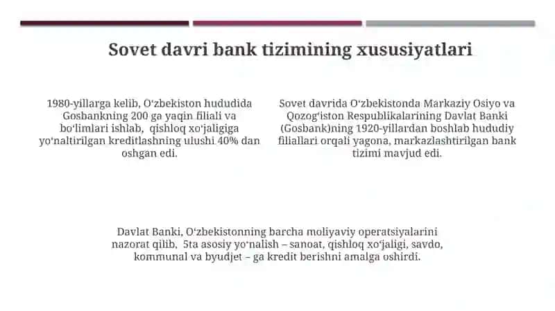 Banklarining Rivojlanish Bosqichlari va Tarkibi 4