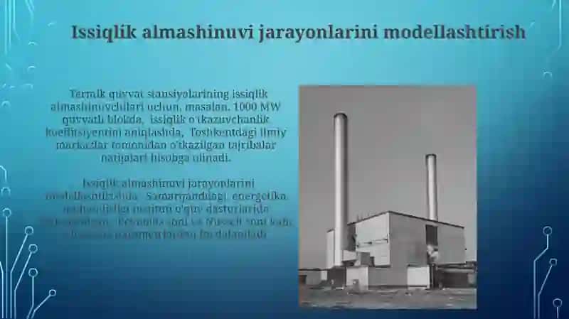 Issiqlik elektr stansiyalarida issiqlik almashinuvi tizimlari 4