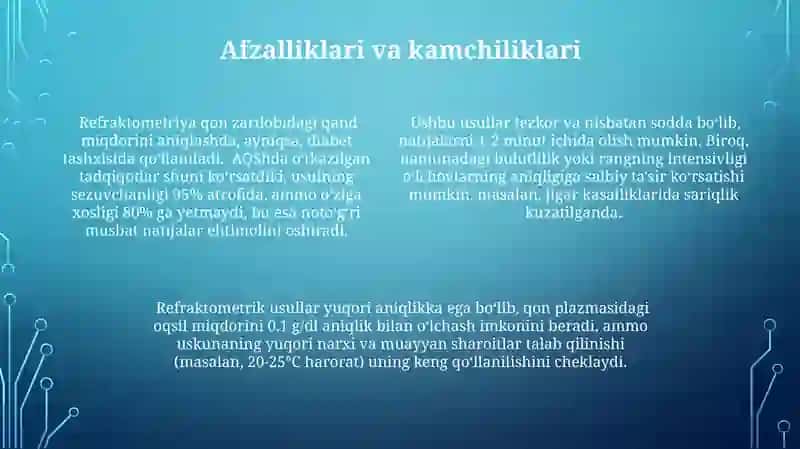 Yoruğlikning sinish va qaytish qonuni tibbiy tashxis amaliyotida refroktometrik usullarni qoʻllash 4