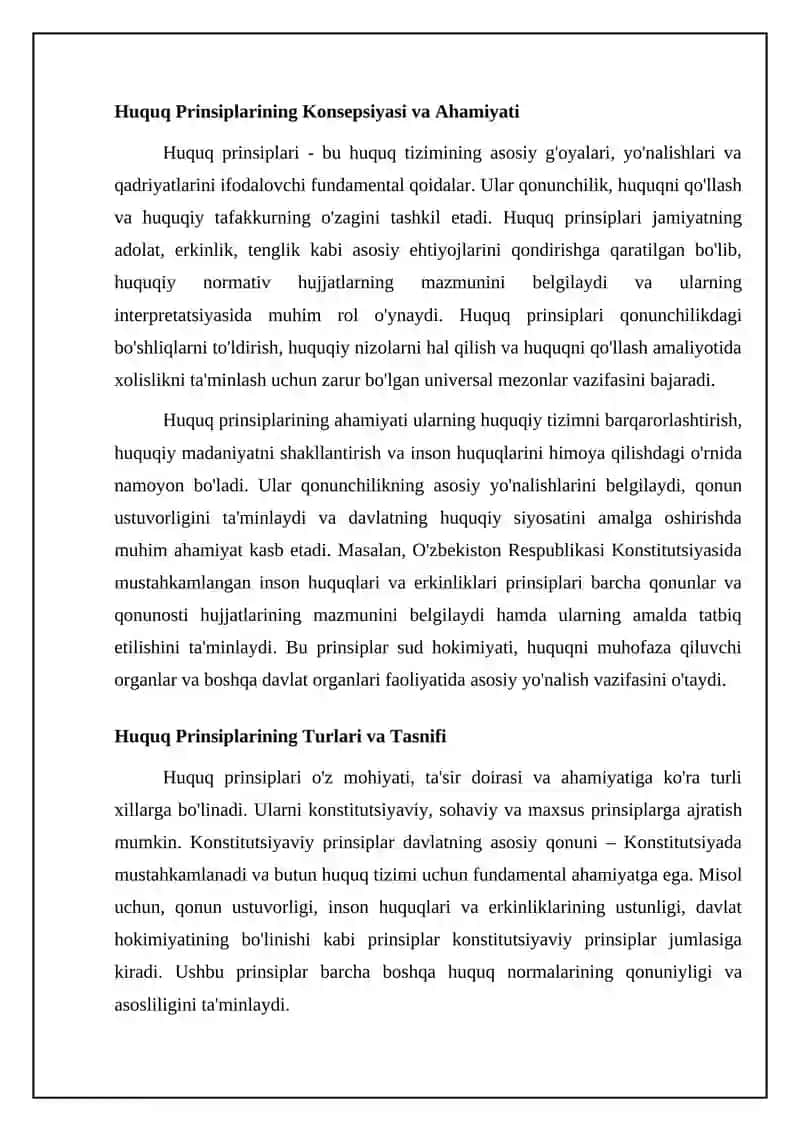 HUQUQ PRINSIPLARI TUSHUNCHASI VA MOHIYATI 4
