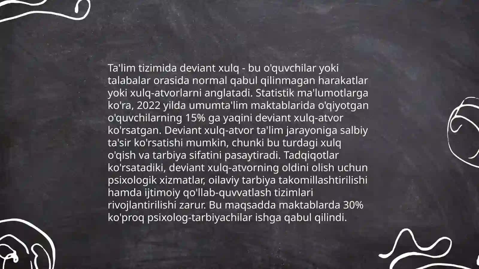 Deviant xulq ijtimoiy pedagogik muammo 4