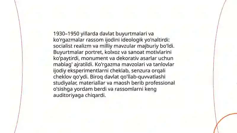 1930-1950 yillarda O'zbekiston rangtasvir san'ati 4