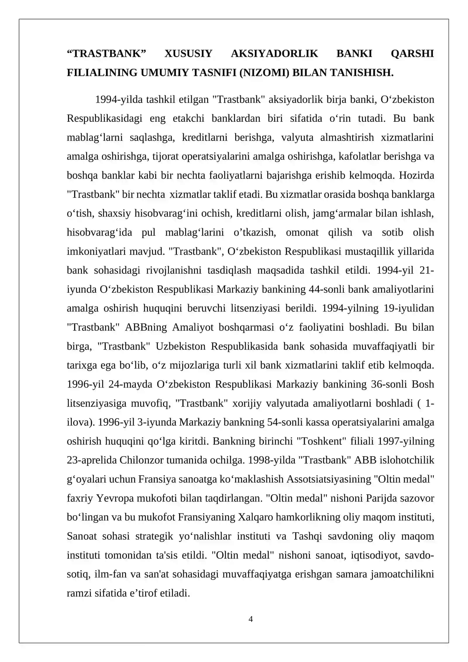 TRASTBANK XUSUSIY AKSIYADORLIK BANKI 4