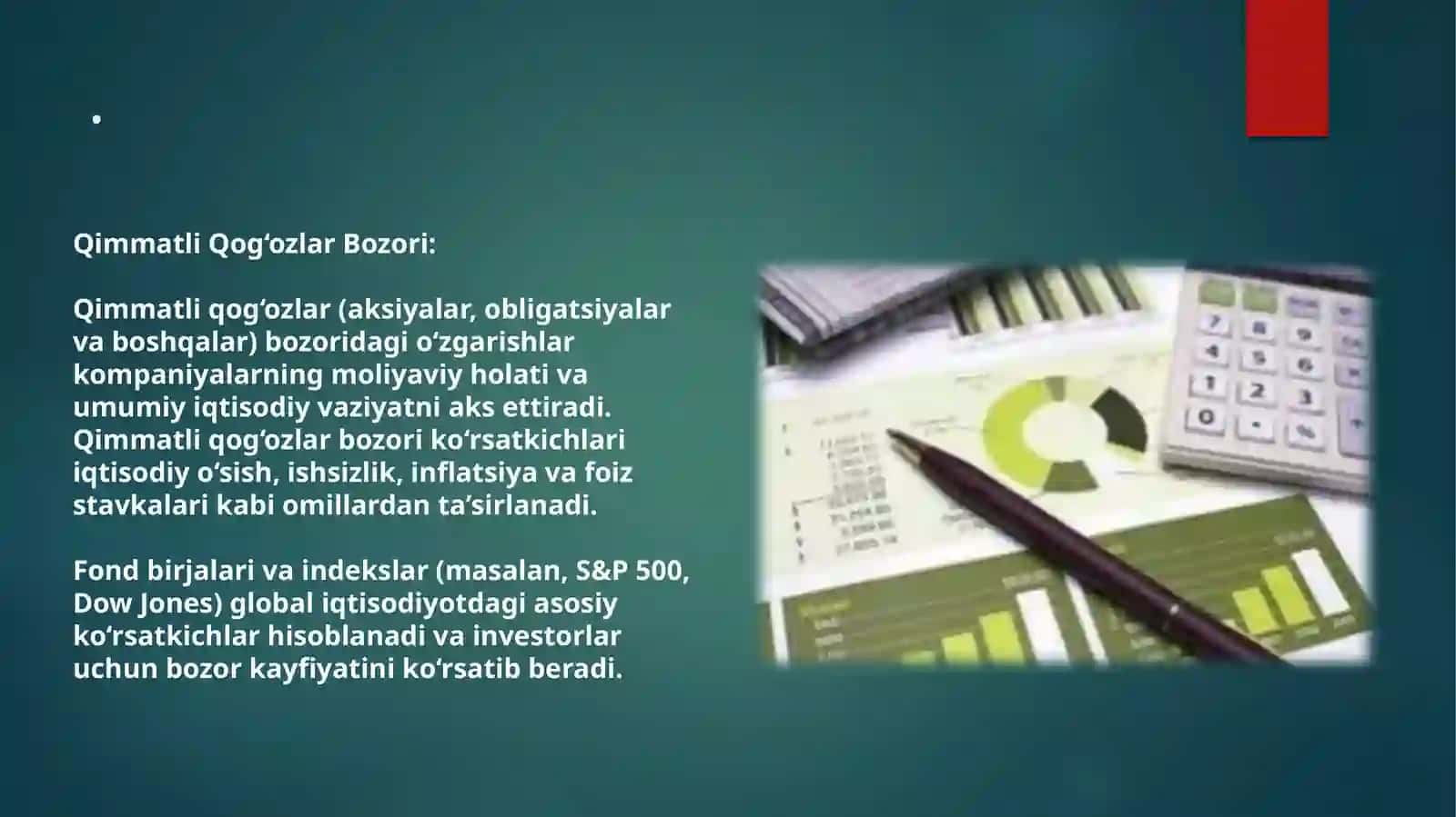 Moliyaviy yangiliklar va ularning ahamiyati PPT | Moliya va iqtisod fanidan prezentatsiya 4