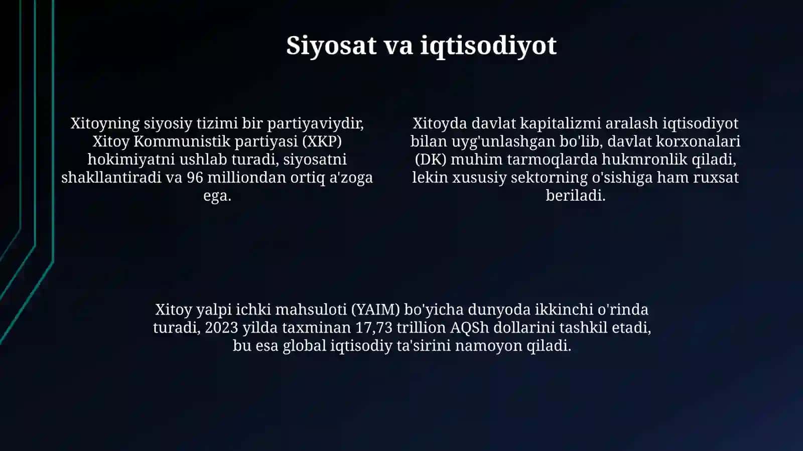 Xitoy: Tarix, Siyosat va Iqtisodiyot 4