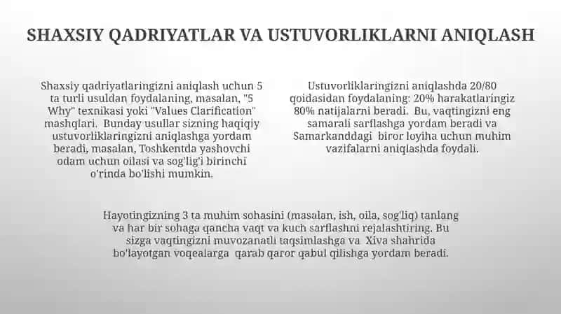 Qarorlar qabul qilish. Personalni rivojlantirish va yangilash usullarini ishlab chiqish 4