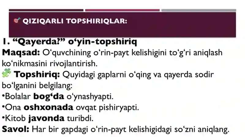 o'rin payt. 4