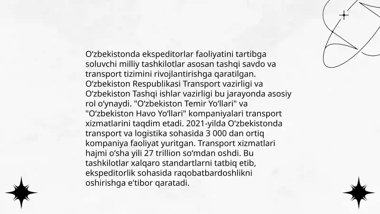 Ekspeditorlar va agentlarning faoliyatini tartibga soluvchi xalqaro va milliy assotsatsiyalar 4