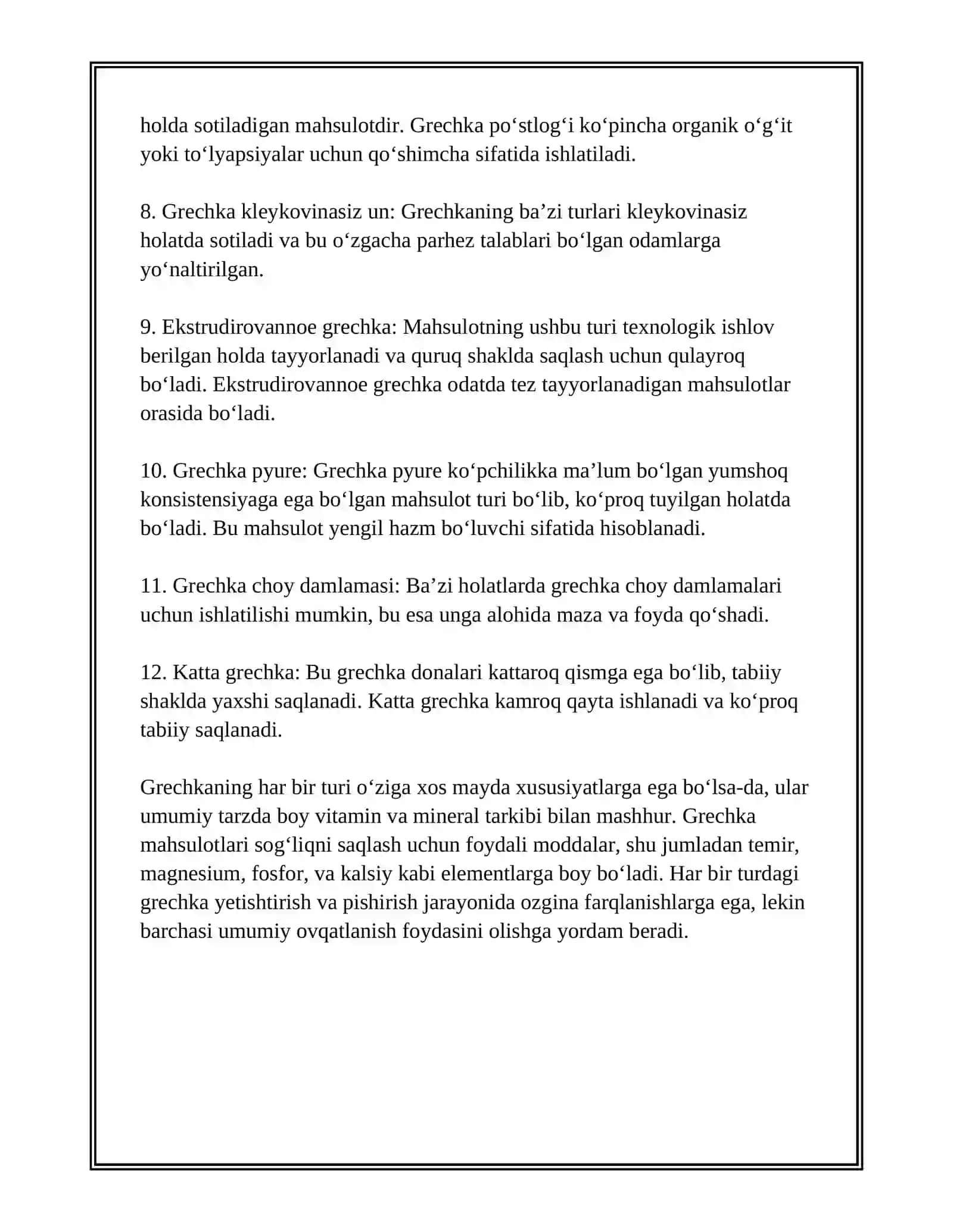 GERECHKA MAHSULOTI 4