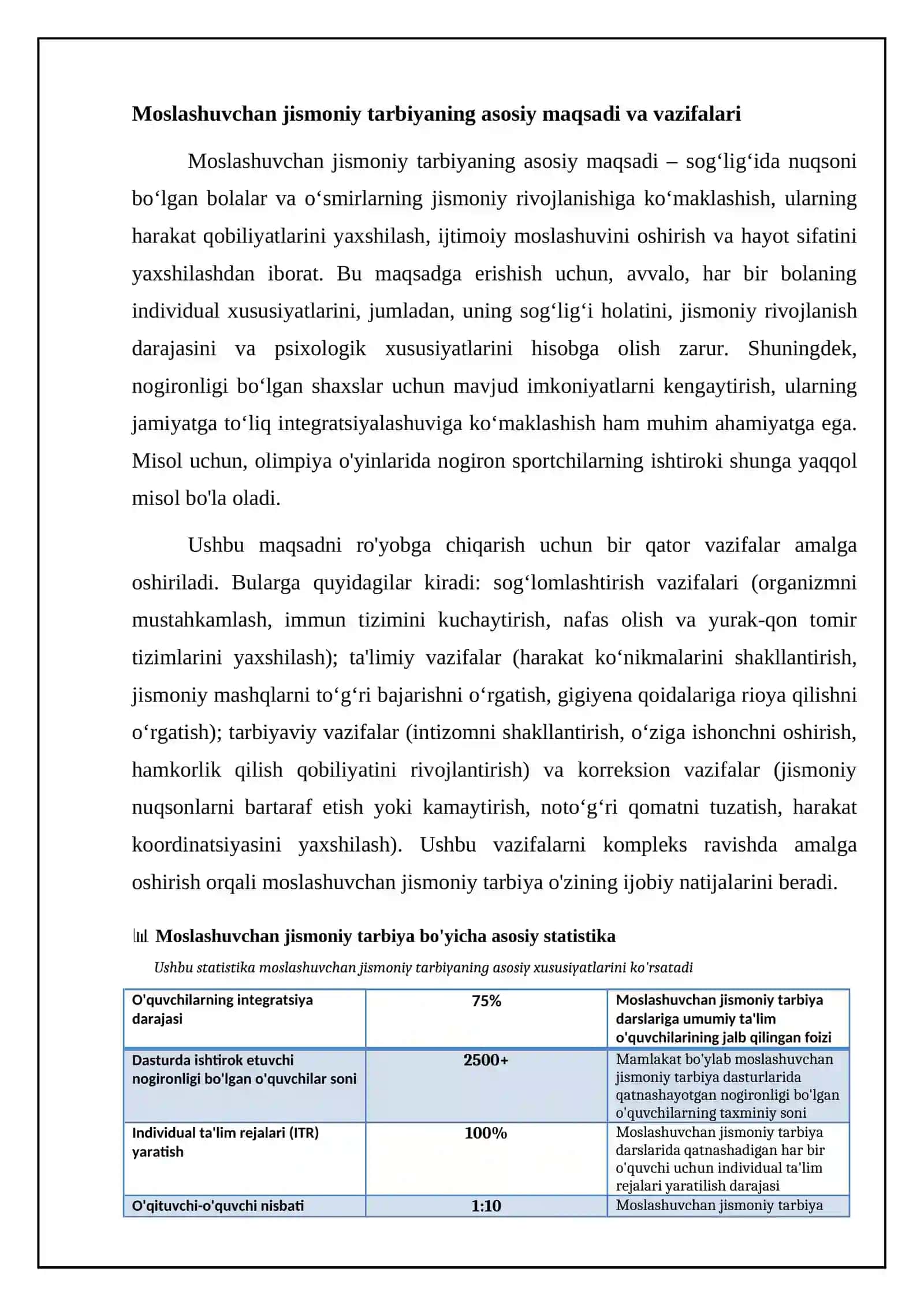 Moslashuvchan jismoniy tarbiya: Ta'rif va asosiy tamoyillar 4