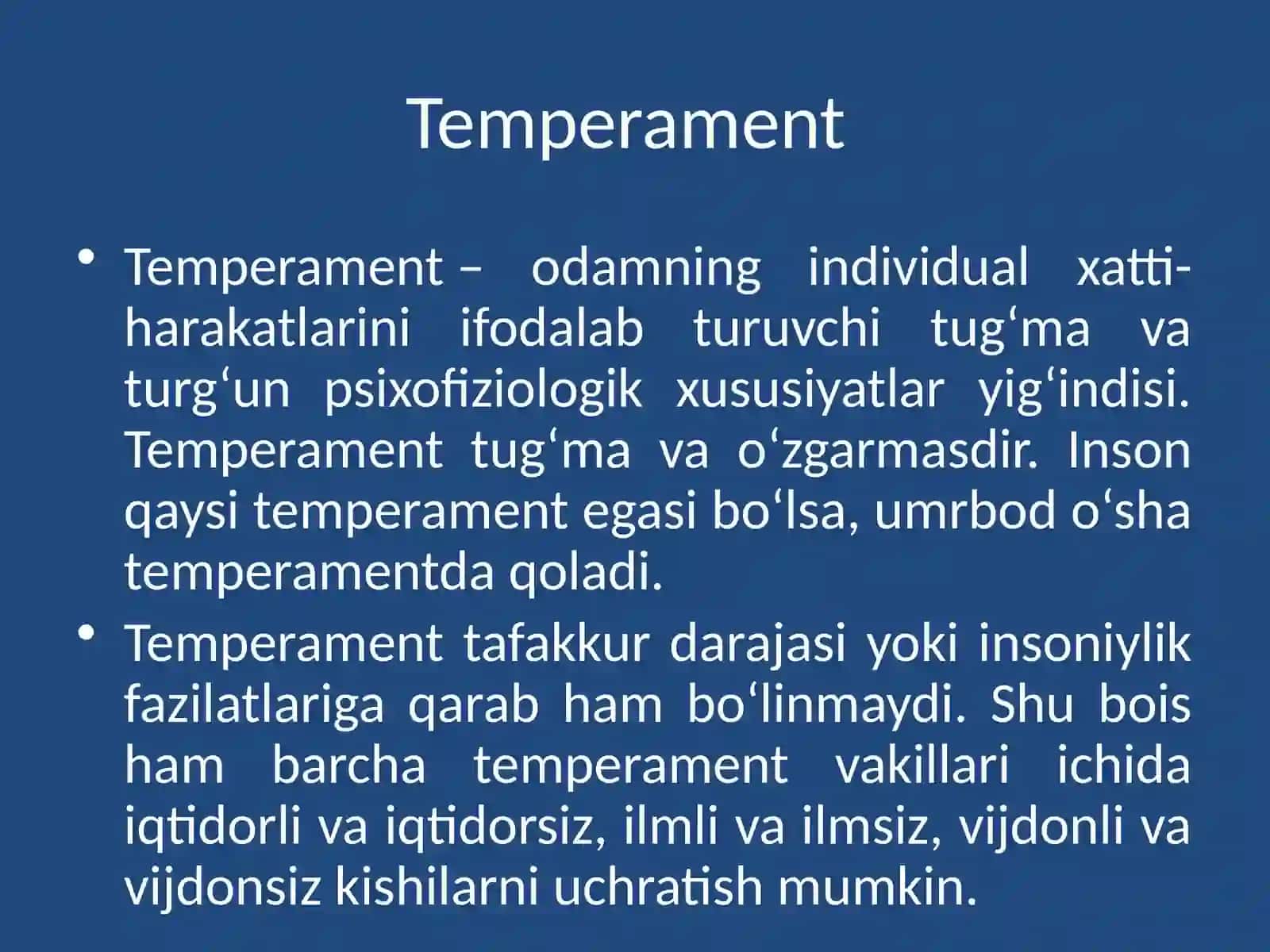 Temperament va uning nazariyalari 4
