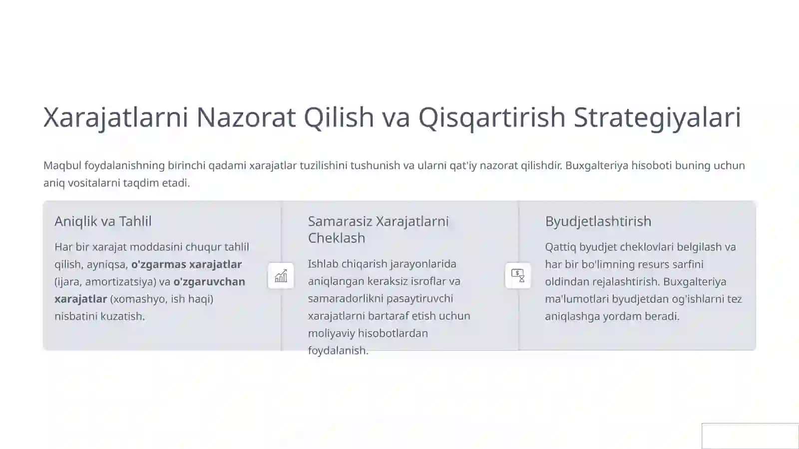Korxona resurslaridan maqbul foydalanishda buxgalteriya hisobining o'rni 4