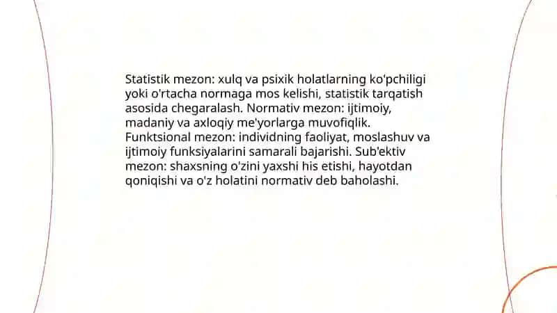 Norma va patologiya: tushuncha va printsiplar 4