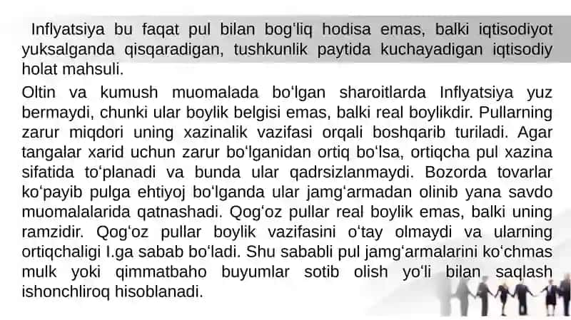INFLATSIYA MOHIYATI VA UNI HISOBLANISH USULLARI 4
