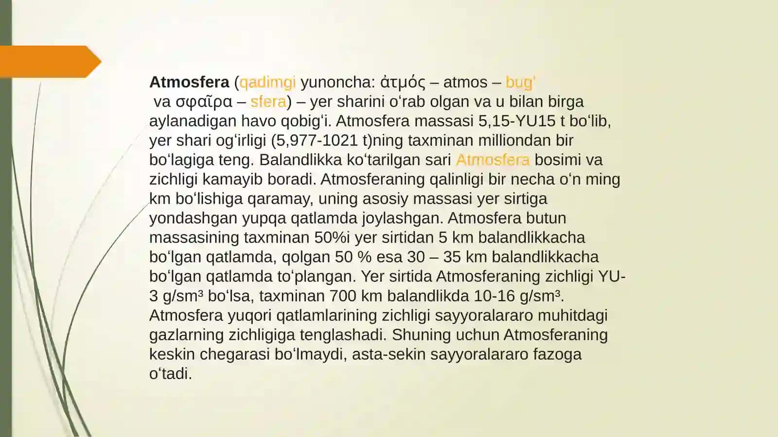 Ekologiya fanidan Mustaqil ishi 4