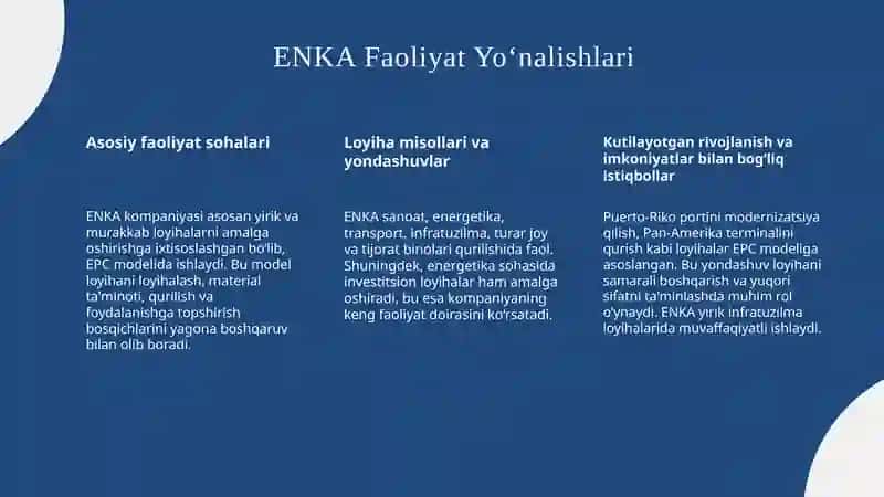 ENKA Turkiya Qurilish kompaniyasi 4