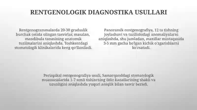 Tishlarning rentgen anatomiyasi 4