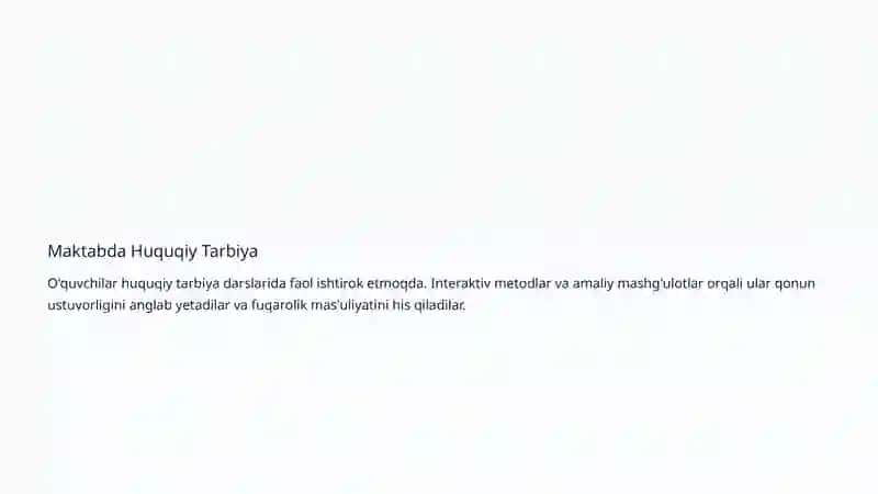 Huquqiy Tarbiya: Jamiyatimizning Asosi 4