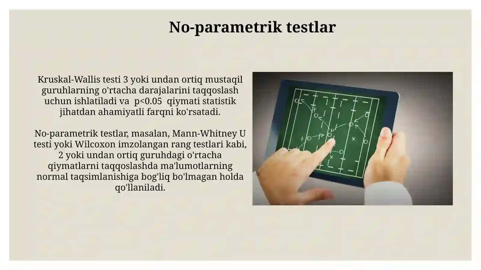 Sportdagi o'lchov natijalariga matematik statistik usul bilan ishlov berish 4