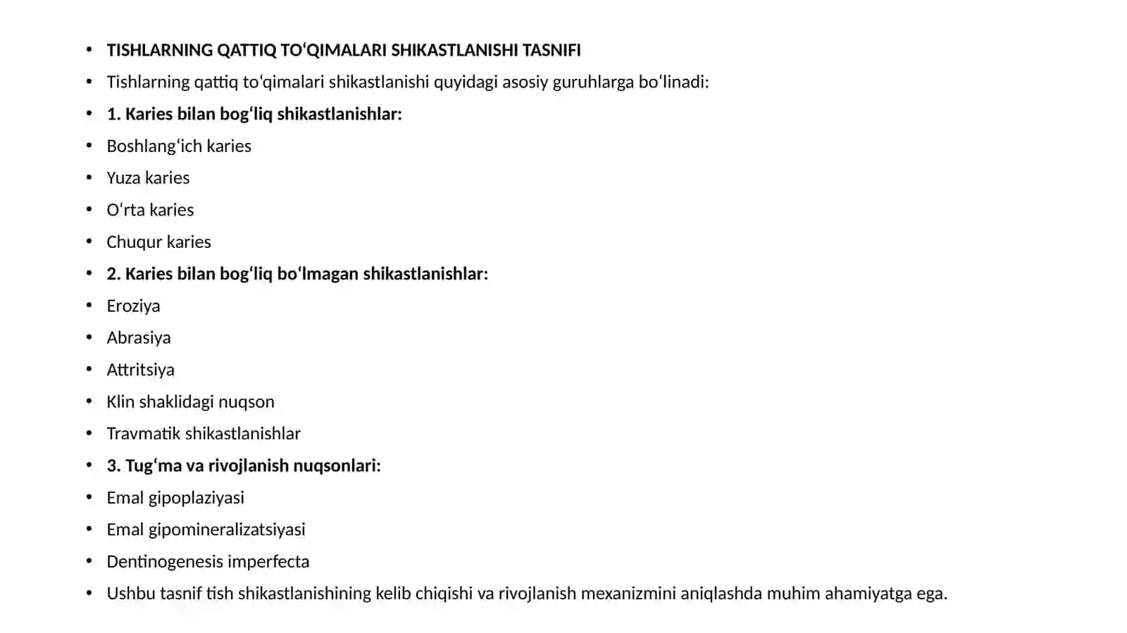 TISH TOJINING QISMAN YEMIRILISHI 4