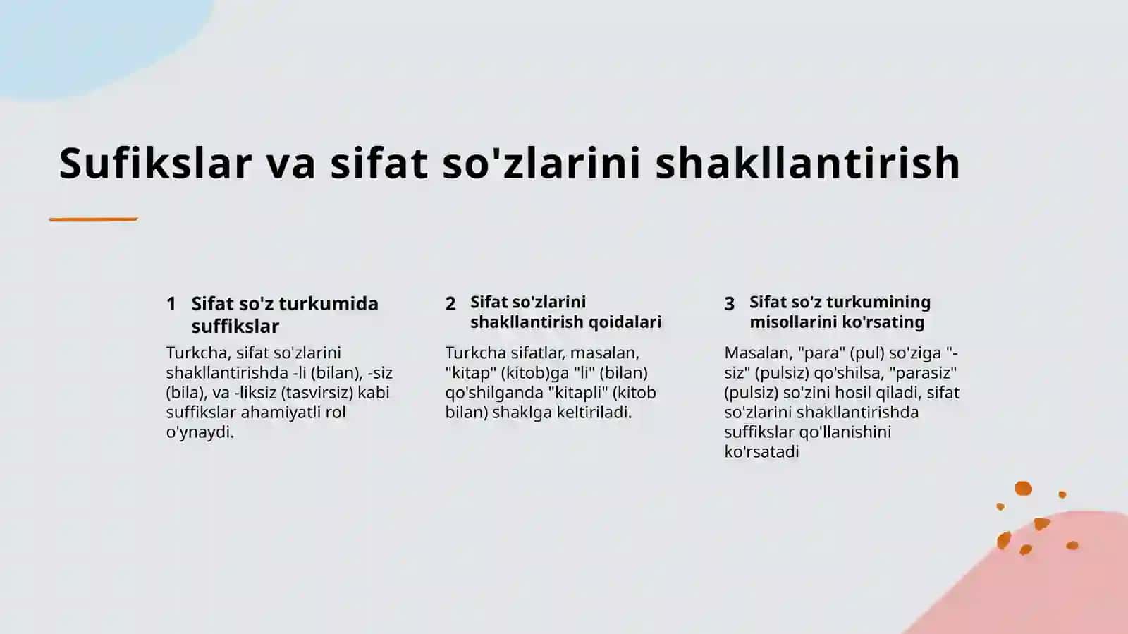 Sifat so'z turkumi 4