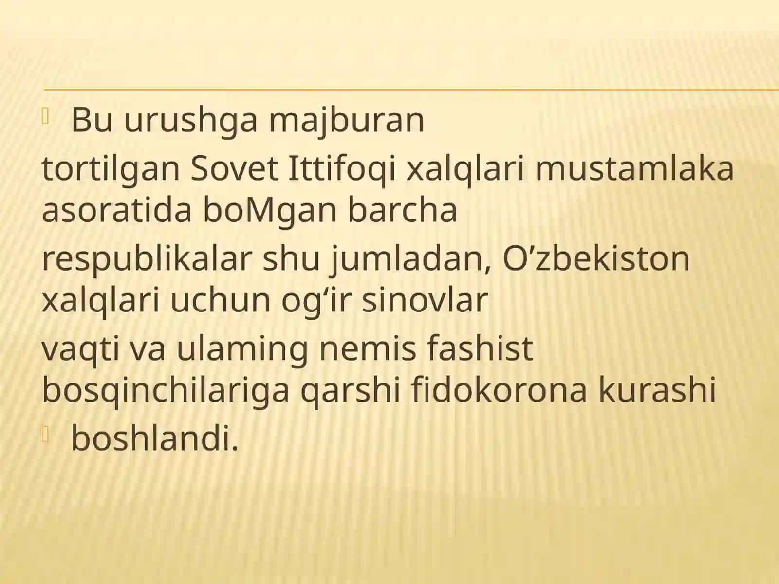 Mirzyaev Boburning O’zbekiston tarixi fanidan tayyorlagan taqdimoti 4
