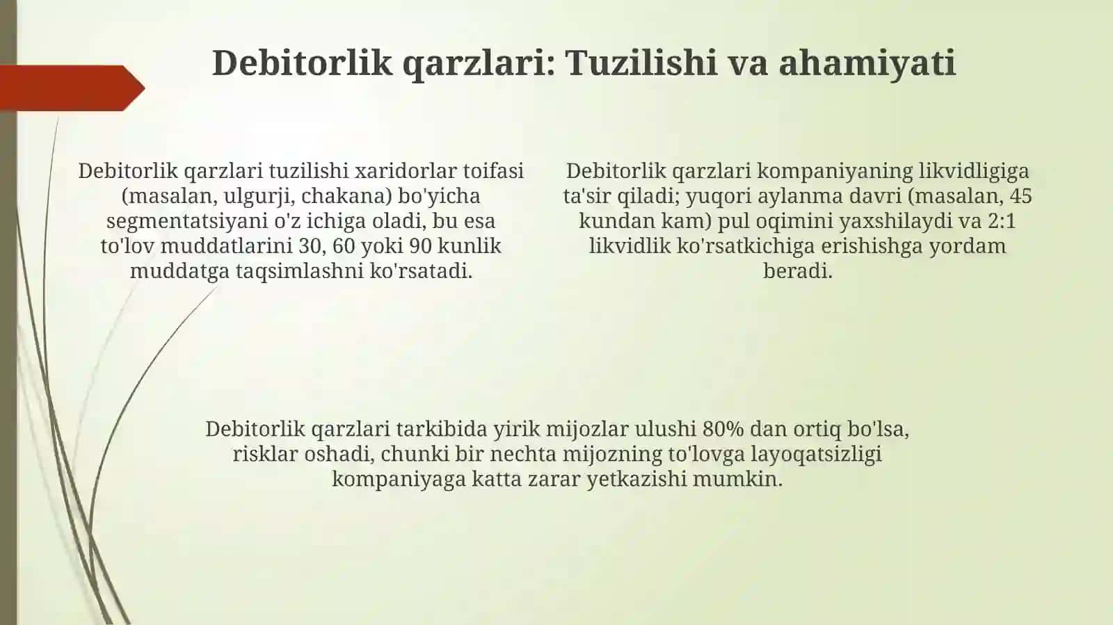 Debitorlik va kreditorlik qarzlari tahlili 4