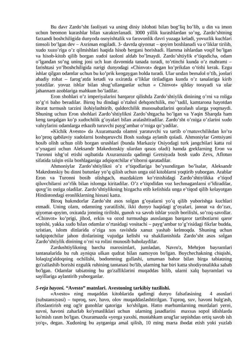 Zardushtiylik Dini 4
