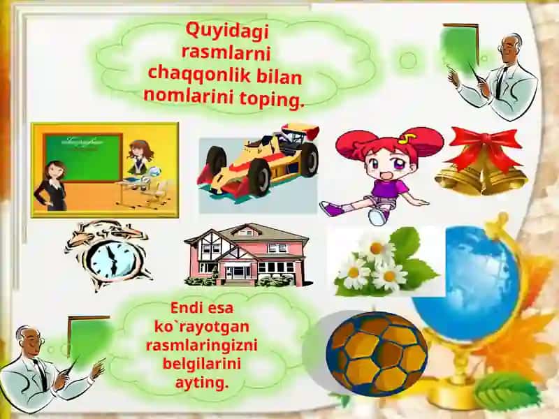 Shaxsvanarsabelgisini bildirgan so'zlar 4
