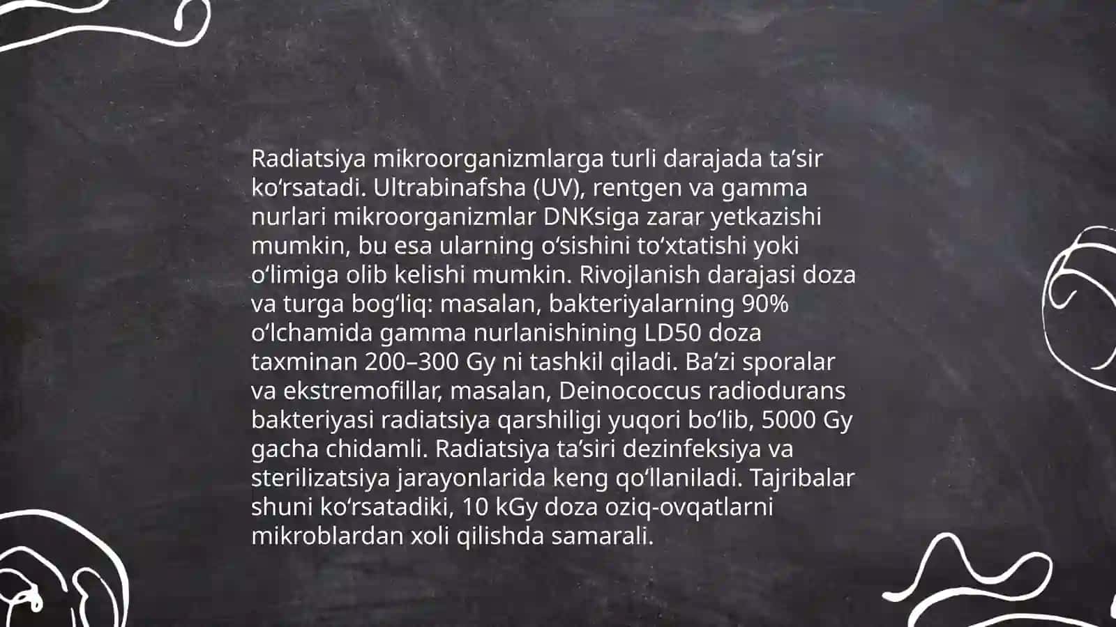 Fizik omillarnimg mikroorganizmlarga taʼsiri 4