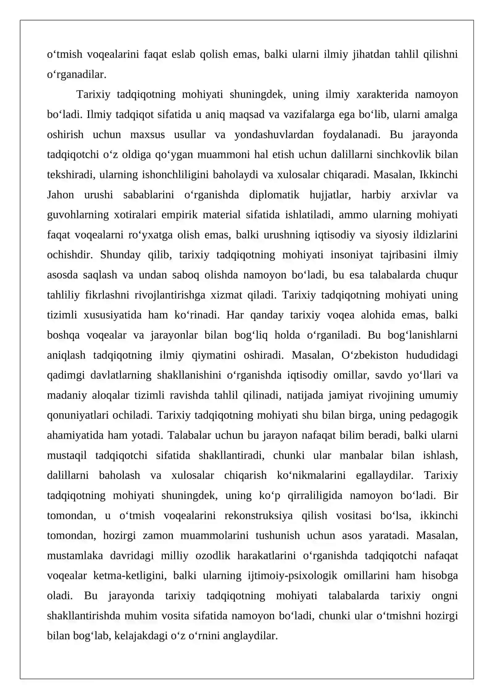Tarixiy ilmiy tadqiqotning asosiy tamoyillari 4