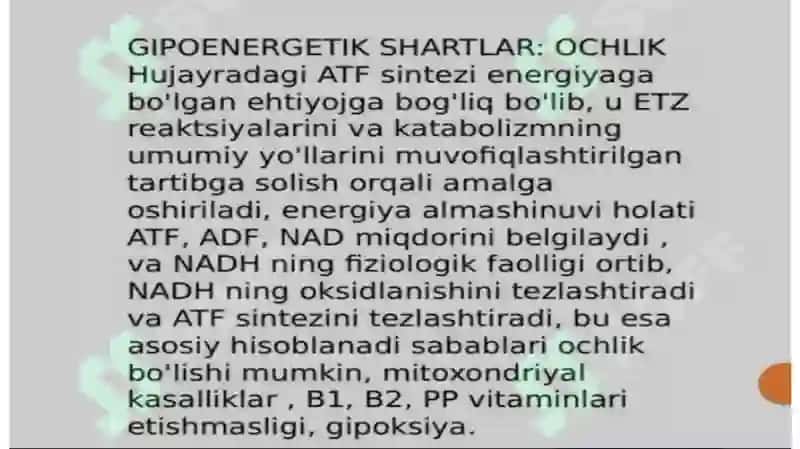 Gipoenergetik holat 4
