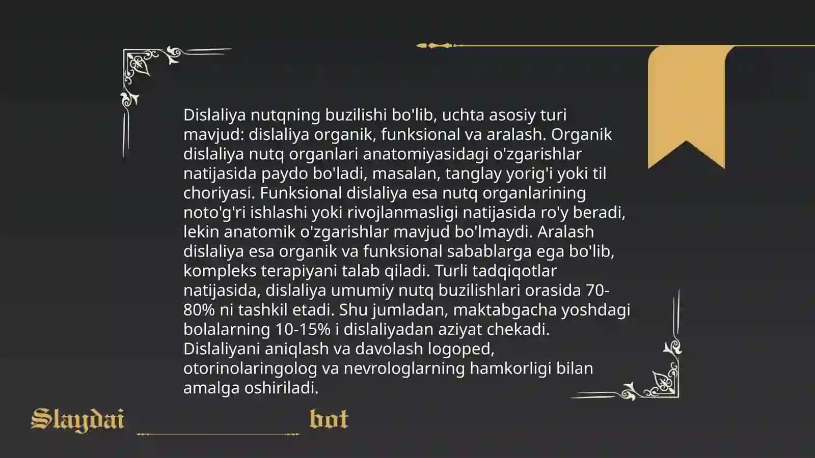 Dislaliya nutq buzilishlarini organish 4