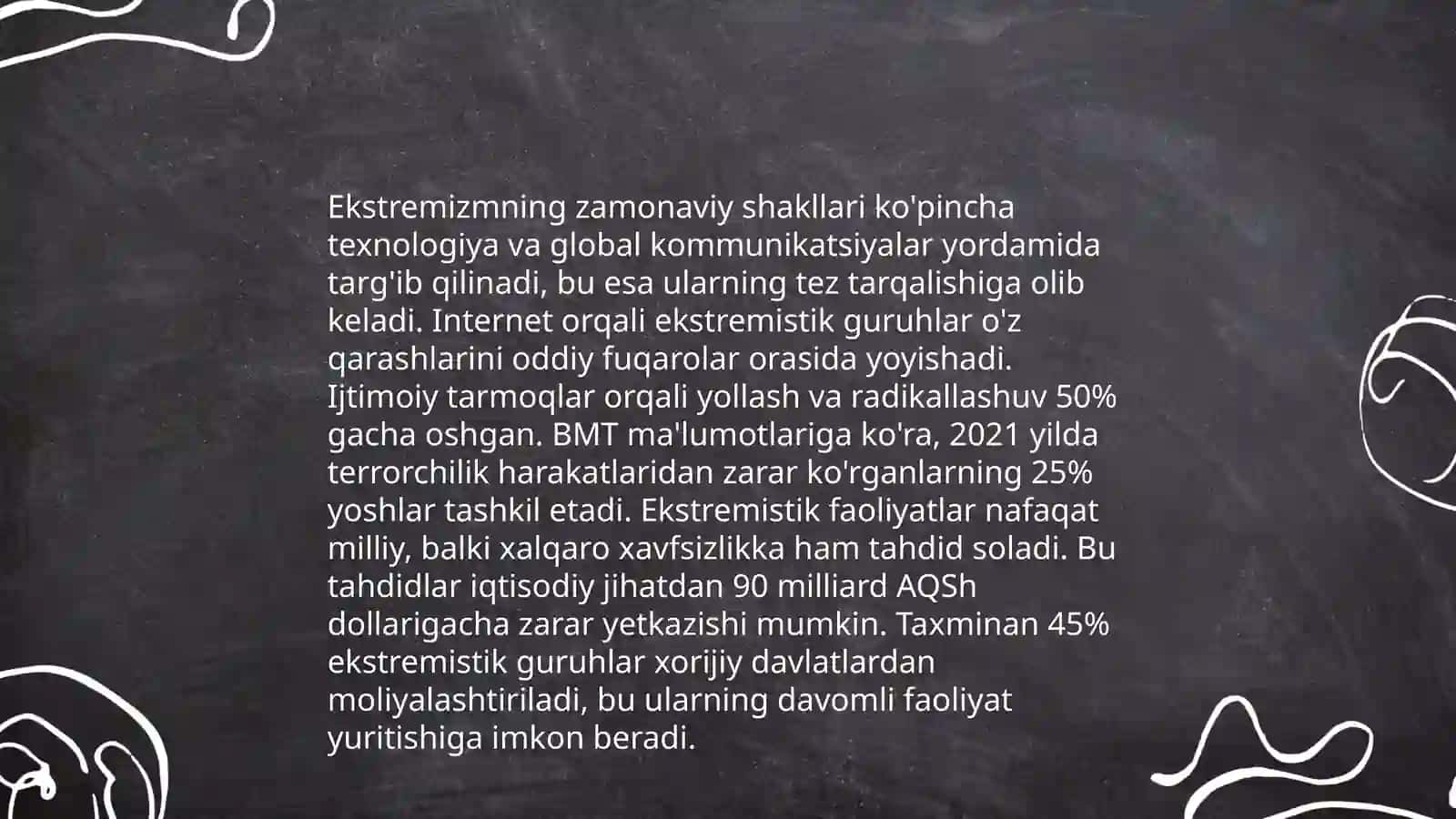 Diniy fanatizm, ekstrimizm,fundamentalizm va terrorizmning tarixi va hozirgi davrda xavfsizlikka tahdidi 4