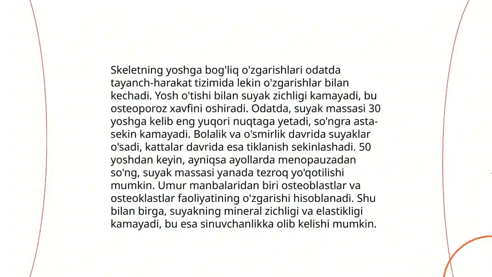 Skeletning yoshga oid xususiyatlari va gigiyenasi 4