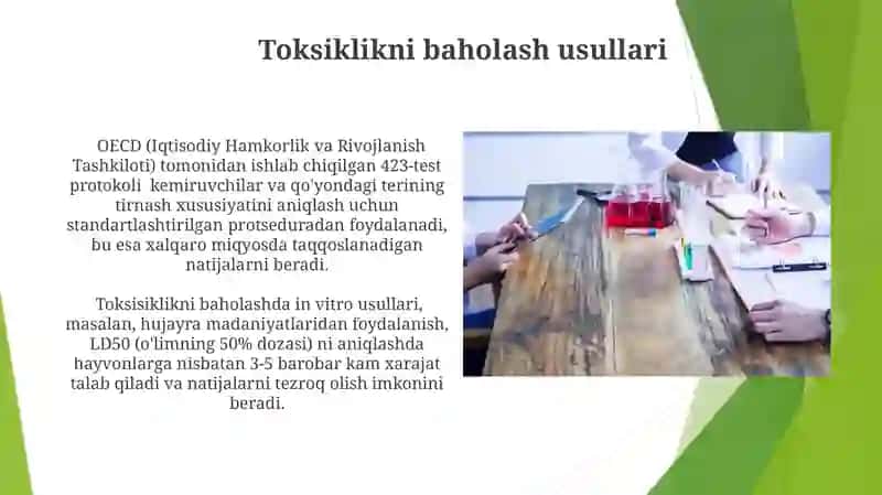 Toksikologik tekshirishlarning metodologik asoslari 4