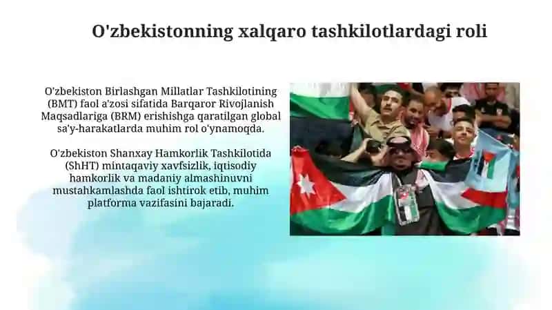 O'zbekiston va Jahon Hamjamiyati 4
