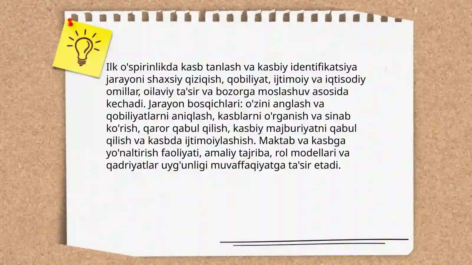 Ilk o'spirinlikda o'quv -kasbiy faoliyatning yetakchi faoliyatga aylanishi va kasb tanlash muammosi 4