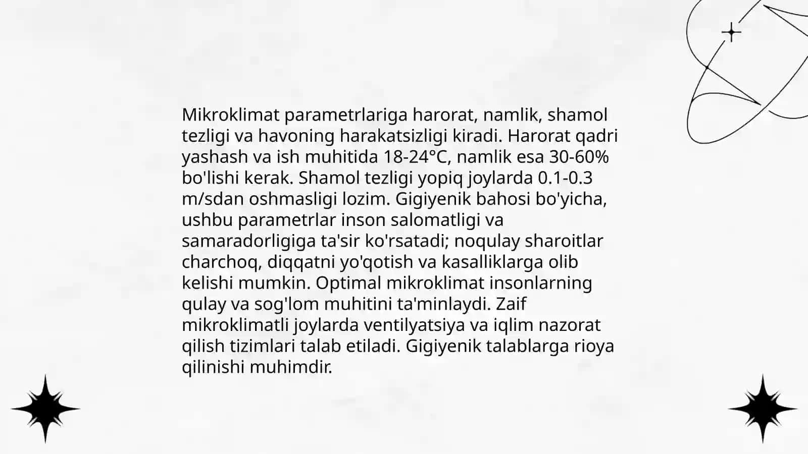 Kasalxona xonalari mikroiqlimi 4