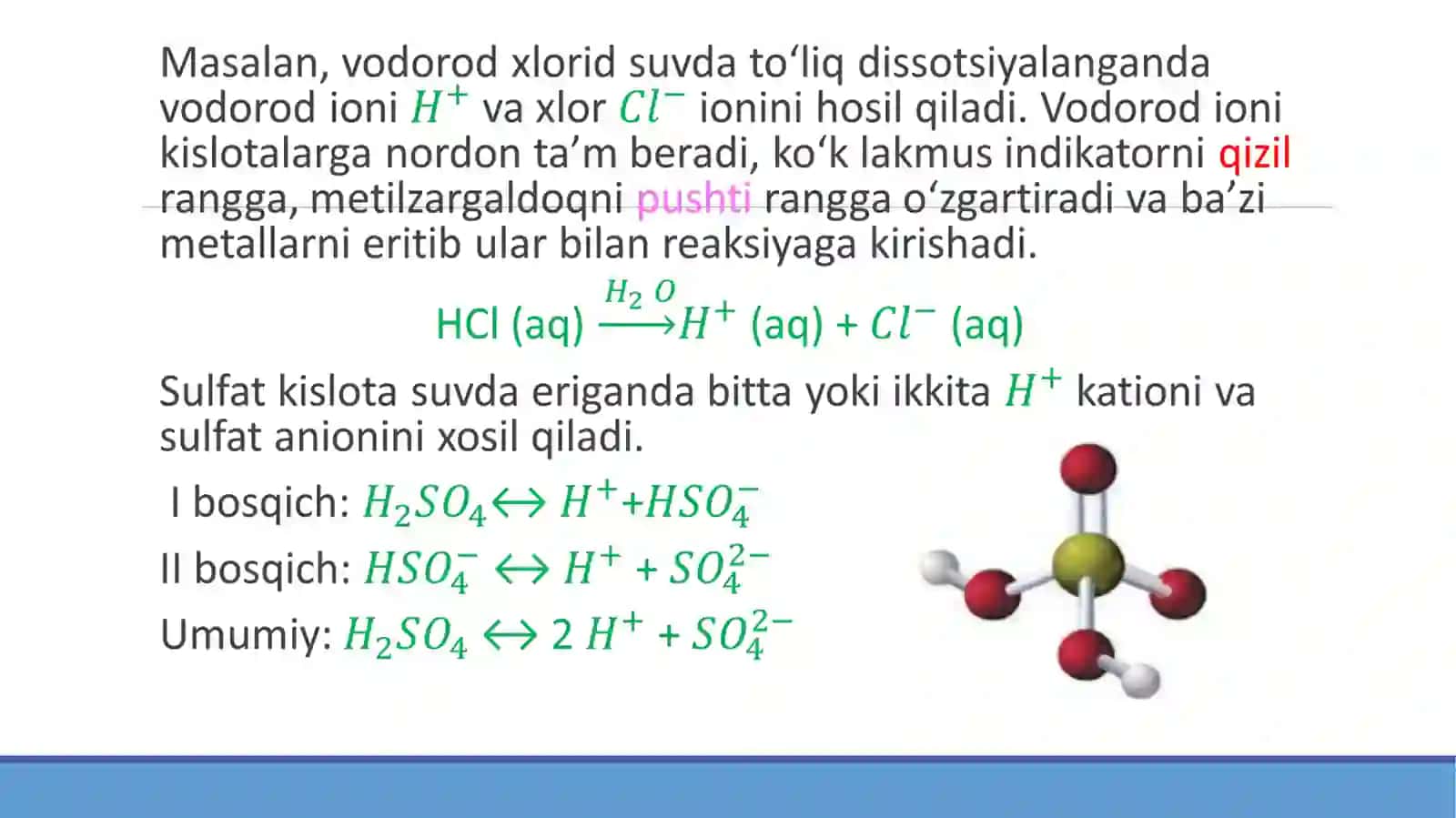 Kislota-asosli muvozanat. Bufersistemalar. Kompleks birikmalar 4