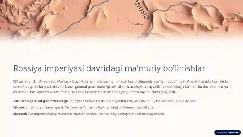 O'zbekistonda viloyatlar tashkil topishi: Tarixiy taraqqiyot va zamonaviy ma'muriy bo'linish 4