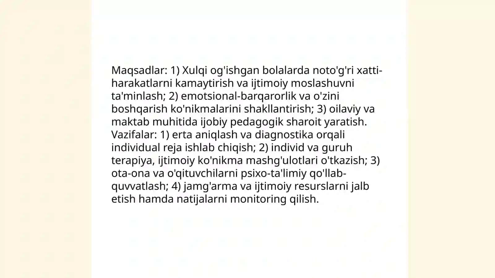 Xulqi og'ishgan bolalar psixologiyasining psixogigiyenasi va psixoprofilaktikasi 4