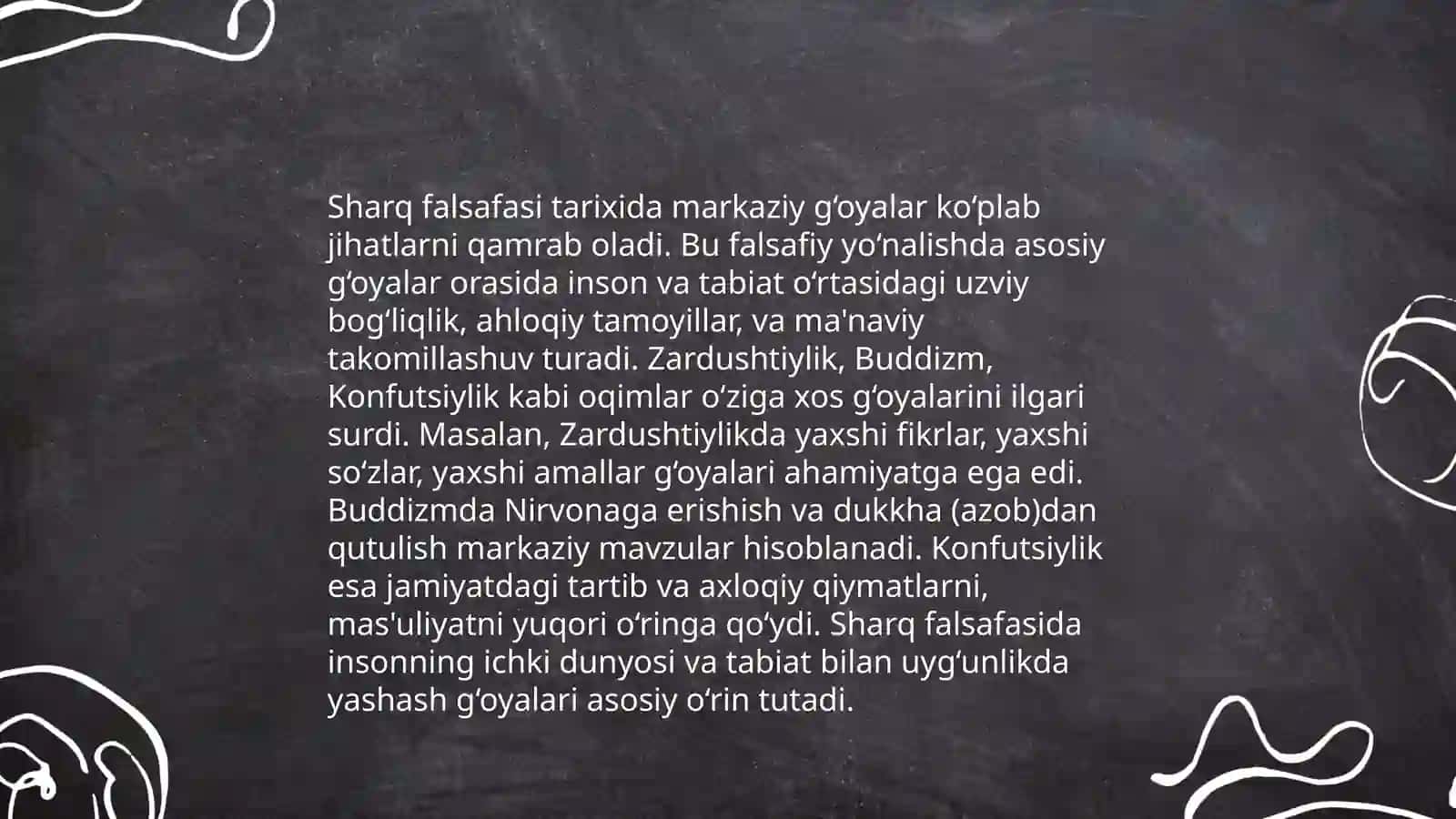 Falsafaning mohiyatiga oid Sharq va Ĝarb mutafakkirlari tasnifi 4
