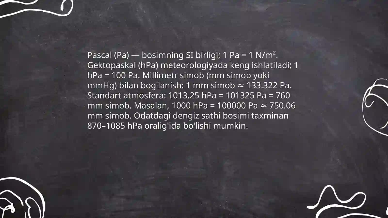 Atmosfera bosimi 4